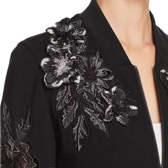 Kobi Halperin Black Embroidered Bomber Jacket - Picture 3 of 16